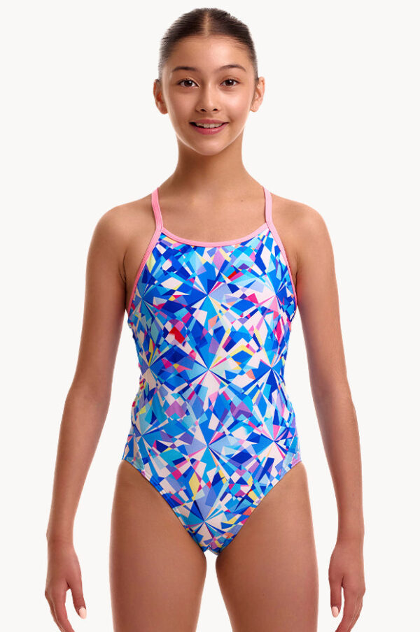Funkita Girls Crystal Mess Diamond Back One Piece