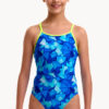 Show Funkita Girls Try Blue Diamond Back One Piece