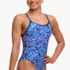 Show Funkita Blue Bits Diamond Back One Piece (image 3)