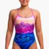 Show Funkita Pink Peaks Diamond Back One Piece (image 2)