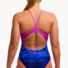 Show Funkita Pink Peaks Diamond Back One Piece (image 3)