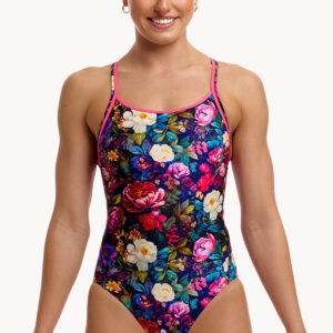 Funkita Bed Of Roses Diamond Back One Piece