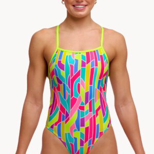 Funkita Girls Candy Cracks Tie Me Tight One Piece