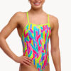 Show Funkita Girls Candy Cracks Tie Me Tight One Piece (image 3)