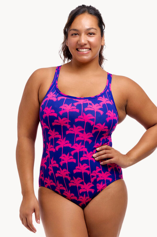 Funkita Pinky Palms Locked In Lucy One Piece