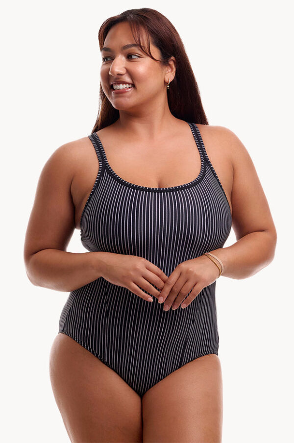 Funkita Pin Stripe Locked In Lucy One Piece