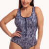 Show Funkita Pressure Palm DD/E Cup Zip Front One Piece
