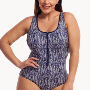 Funkita Pressure Palm DD/E Cup Zip Front One Piece