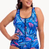 Show Funkita Soaring Hi DD/E Cup Zip Front One Piece