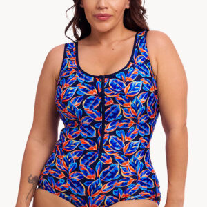 Funkita Leaf Blower DD/E Cup Zip Front One Piece