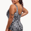 Show Funkita Nights Rose DD/E Cup Zip Front One Piece (image 2)