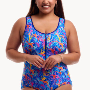 Funkita Dragons Den DD/E Cup Zip Front One Piece