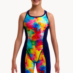 Funkita Girls Falling Colours Fast Training One Piece