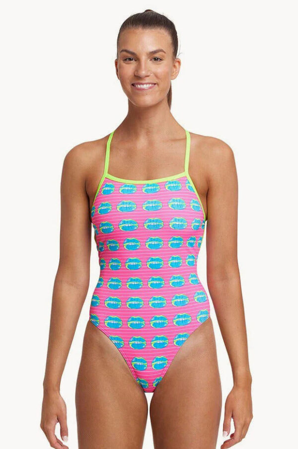 Funkita Ladies Strapped In One Piece Kiss Kiss