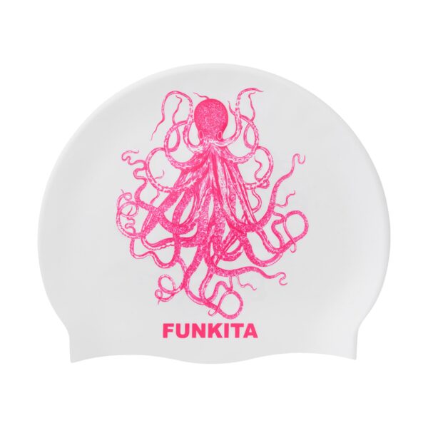 Funkita Silicone Swimming Cap Octomus Pink