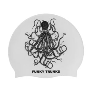 Funky Trunks Silicone Swimming Cap Octomus Black