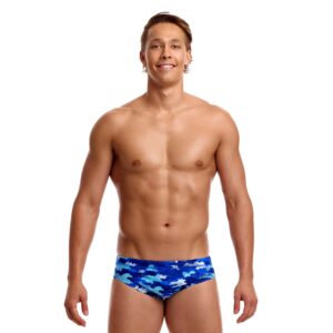 Funky Trunks Men’s Seamed Brief Clean Marine