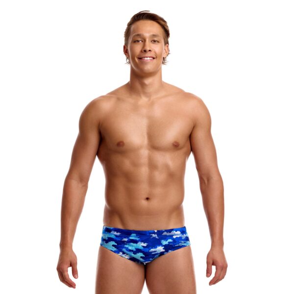 Funky Trunks Men’s Seamed Brief Clean Marine