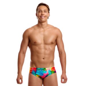 Funky Trunks Men’s Seamed Brief Falling Colours