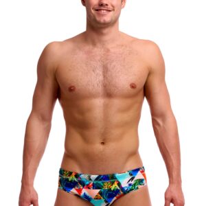 Funky Trunks Men’s Seamed Brief Palm Prism