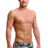 Show Funky Trunks Men’s Seamed Brief Palm Prism (image 3)