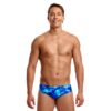 Show Funky Trunks Men’s Seamed Brief Try Blue