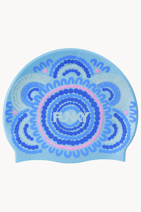 Funky Trunks Bundjalung Blue Swim Cap