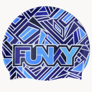 Funky Trunks Blue Bits Swim Cap