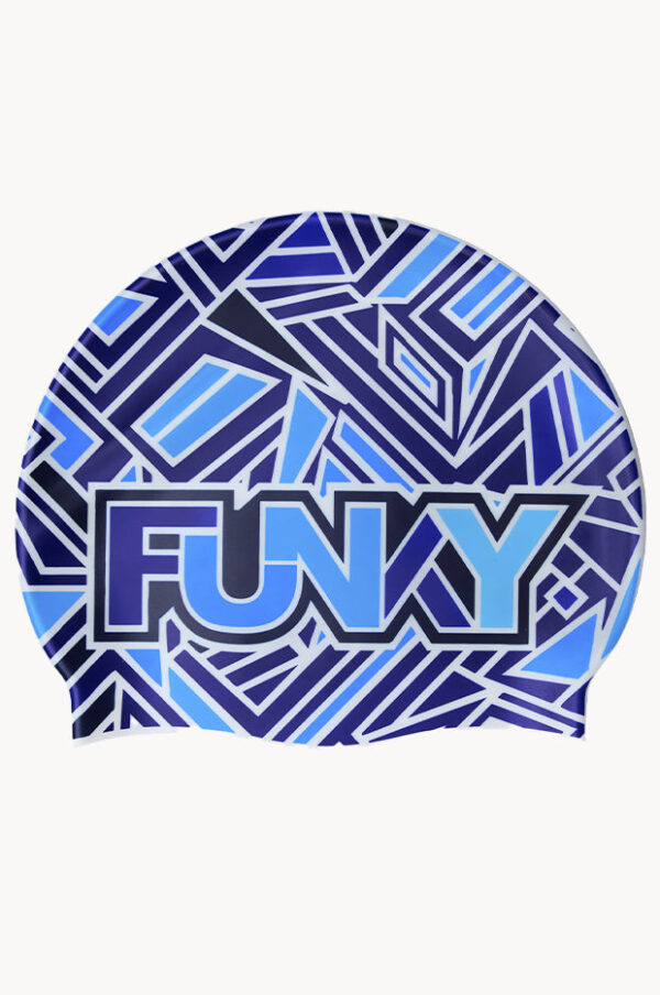Funky Trunks Blue Bits Swim Cap