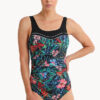 Show Poolproof Oasis Ruched Scoop Neck One Piece