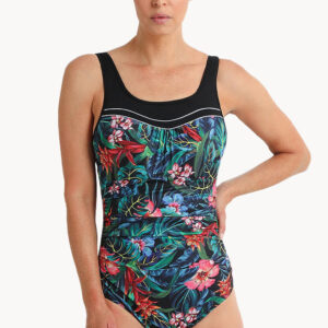 Poolproof Oasis Ruched Scoop Neck One Piece
