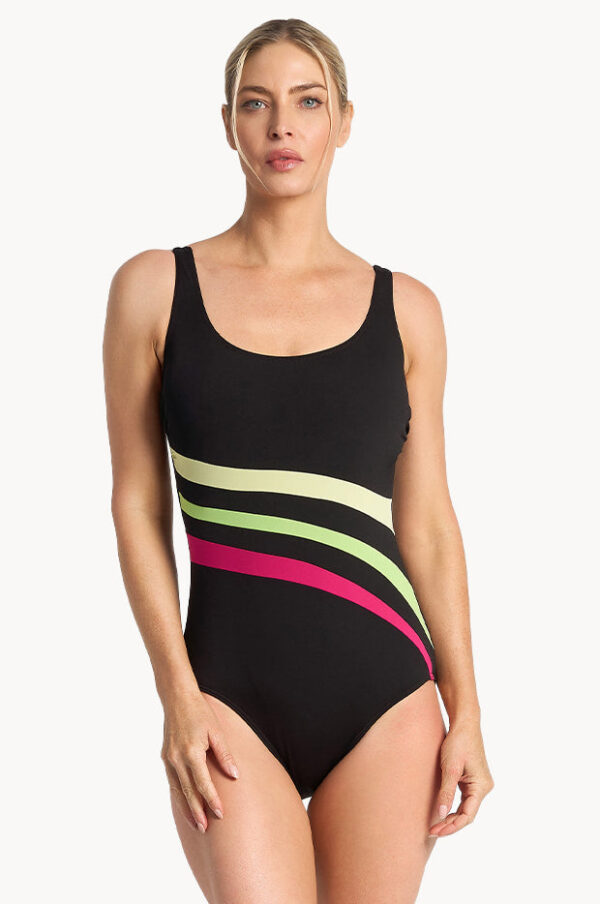 Poolproof Rozella DD/E Cup Wave Spliced One Piece