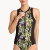 Show Poolproof Leafique Zip One Piece