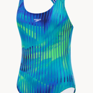Speedo Girls Linear Lava Splashback One Piece
