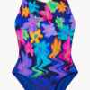 Show Speedo Girls Printed Splashback One Piece