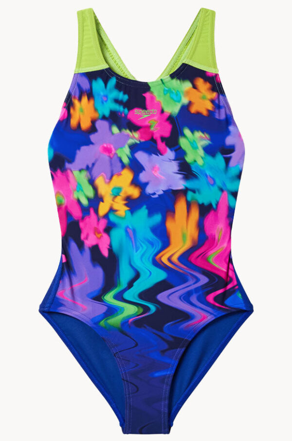 Speedo Girls Printed Splashback One Piece