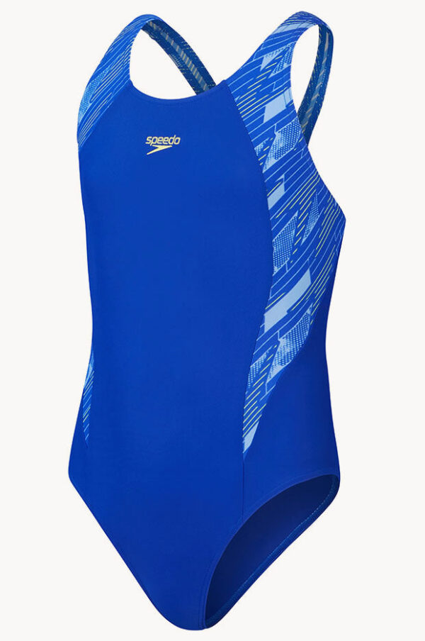Speedo Junior Girls Hyperboom Splice Muscleback One Piece