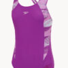 Show Speedo Junior Girls Hyperboom Splice Muscleback One Piece (image 3)