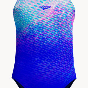 Speedo Girls Print Placement Powerback One Piece