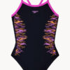 Show Speedo Girls Placement Thinstrap Muscleback One Piece