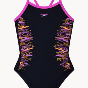 Speedo Girls Placement Thinstrap Muscleback One Piece