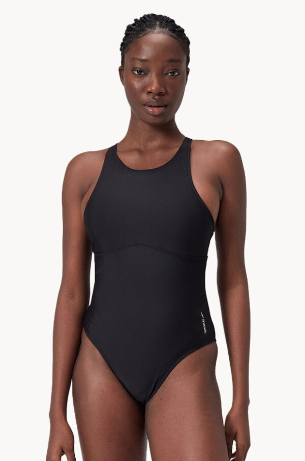 Speedo Solid High Neck One Piece