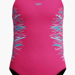 Speedo Junior Girls Duo Logo Placement Muscleback One Piece