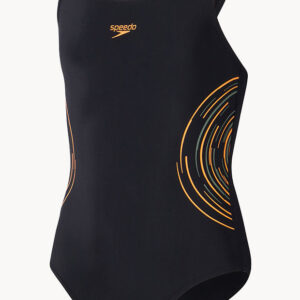 Speedo Junior Girls Placement Muscleback One Piece