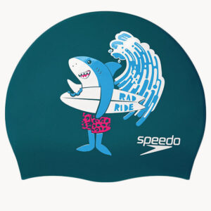 Speedo Junior Surf Shark Silicone Cap