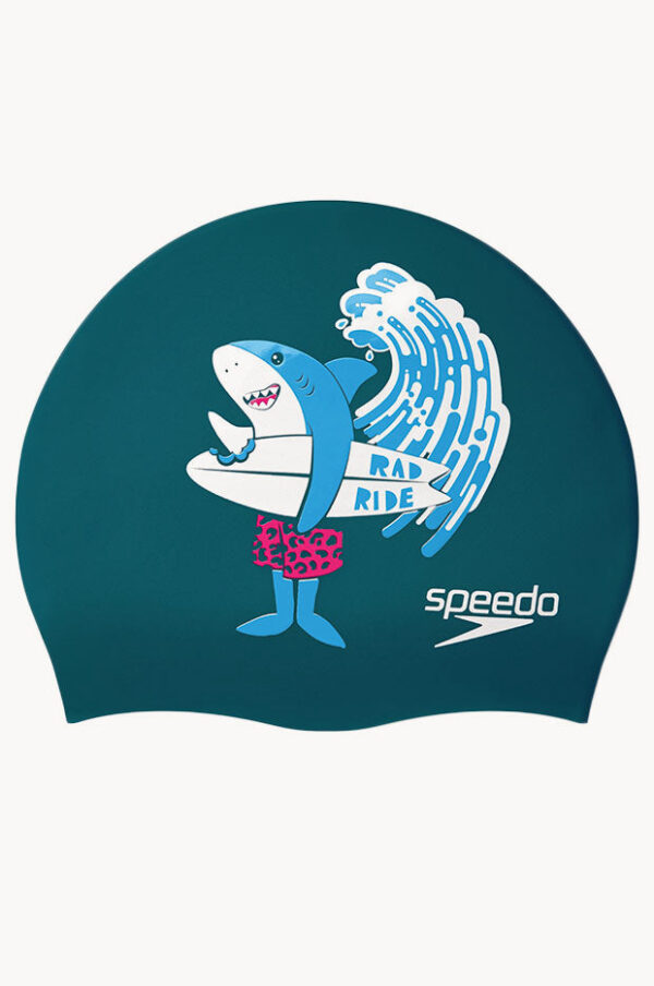 Speedo Junior Surf Shark Silicone Cap
