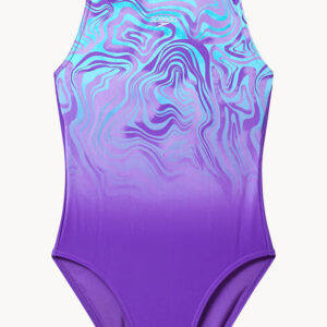 Speedo Girls Printed Hydrasuit One Piece