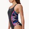 Show Speedo Printed Splice Muscleback One Piece (image 3)