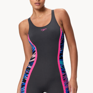 Speedo Printed Splice Legsuit One Piece