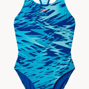 Speedo Girls Hyperboom Printed Medalist One Piece